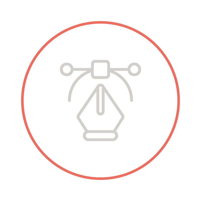 Icono creación de logo  diseño y usabilidad